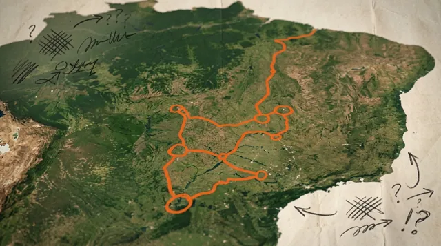 Arte de exemplo do estilo Jornalismo de mapa