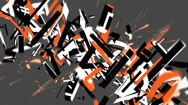 Arte de exemplo do estilo Tipografia animada