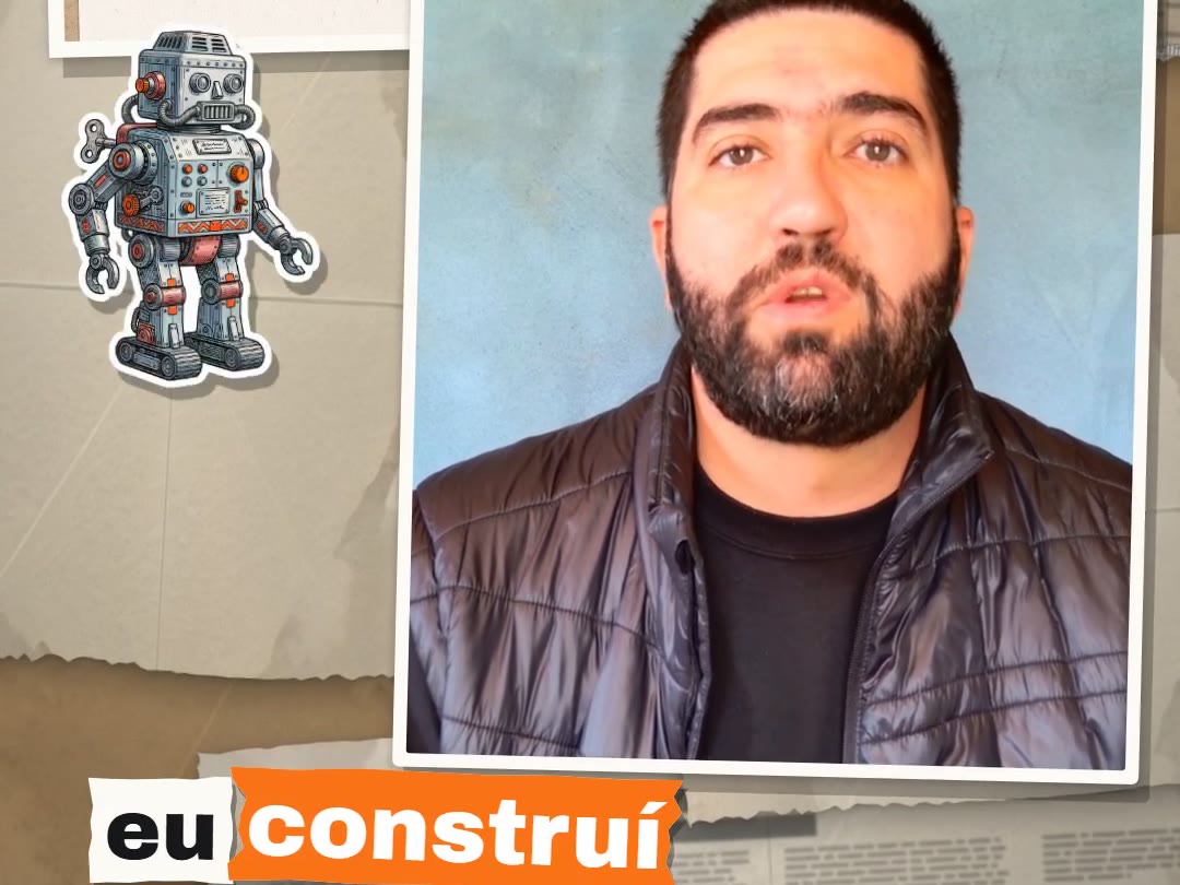 Quadro de um corte vertical real feito pela plataforma, em colagem, com a legenda eu construí